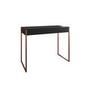 Ver imagem 2 de Aparador Industrial Califórnia 137x40 Ferro Cobre Tampo Preto