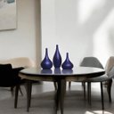 Ver imagem 5 de Trio de Garrafas Decorativas de Cerâmica Vasos Jasmim - Pintura Fosca