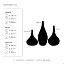 Ver imagem 3 de Trio de Garrafas Decorativas de Cerâmica Vasos Jasmim - Pintura Fosca