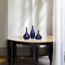 Ver imagem 2 de Trio de Garrafas Decorativas de Cerâmica Vasos Jasmim - Pintura Fosca