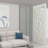 Painel Vazado Divisória Mdf Barcelona Branco Decore Painéis e Divisórias 0,90x2,20m - 1