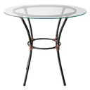 Ver imagem 1 de Mesa para Área Externa Redonda Happy Hour de Aço e Fibra Sintética e Vidro 80 cm Acesse Móveis