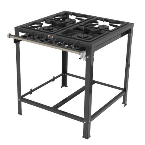 Fogão Industrial 4 Bocas (2 Queim. Simples e 2 Queim. Duplo) Pmsd-42 G2 - Progás
