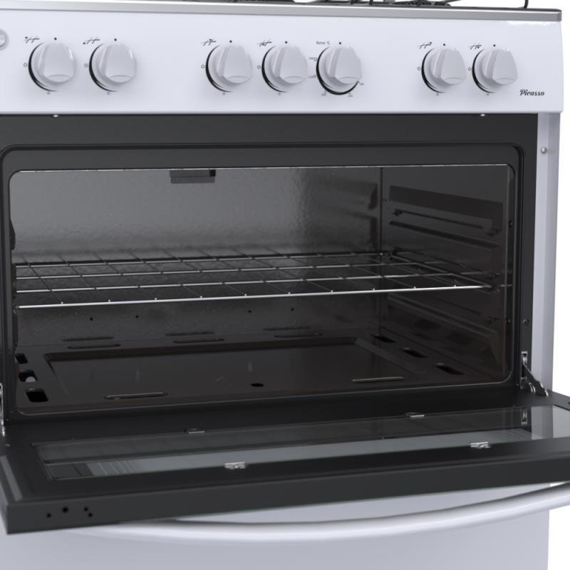 FOGAO 6 BOCAS VENAX PICASSO GIII BRANCO GAS GLP - 5