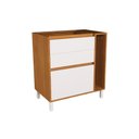 Ver imagem 1 de Balcão de Cozinha Denver Ph 3109 C/ 3 Gavetas 1 Toalheiro e Divisor de Talheres S/ Tampo 80cm