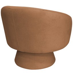 Poltrona Decorativa Liz Base Fixa Bouclê Terracota - Casaepoltrona - 8