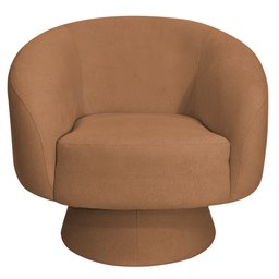 Poltrona Decorativa Liz Base Fixa Bouclê Terracota - Casaepoltrona - 6