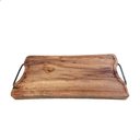 Ver mais imagens de Tábua de Madeira Maciça P/ Churrasco Pegador Ferro Rústico:liso/marrom