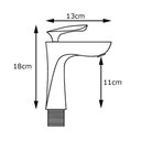 Ver imagem 6 de Torneira Bica Baixa para Banheiro Cuba Luxo Design Minimalista Misturador Monocomando