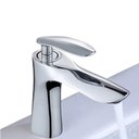 Ver imagem 1 de Torneira Bica Baixa para Banheiro Cuba Luxo Design Minimalista Misturador Monocomando