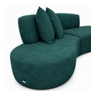 Ver imagem 5 de Sofá Virgínia 2,5m Estofado Suede Moderno Confortável Luxo