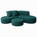 Ver imagem 2 de Sofá Virgínia 2,5m Estofado Suede Moderno Confortável Luxo