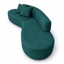 Ver imagem 4 de Sofá Virgínia 2,5m Estofado Suede Moderno Confortável Luxo
