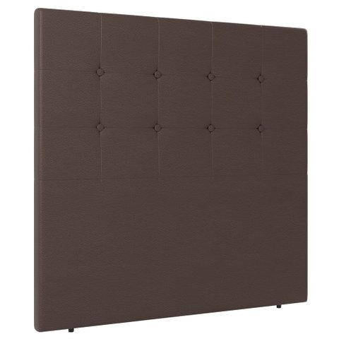 Cabeceira Cama Box Solteiro Luana 90cm Sintético Marrom - Desk Design