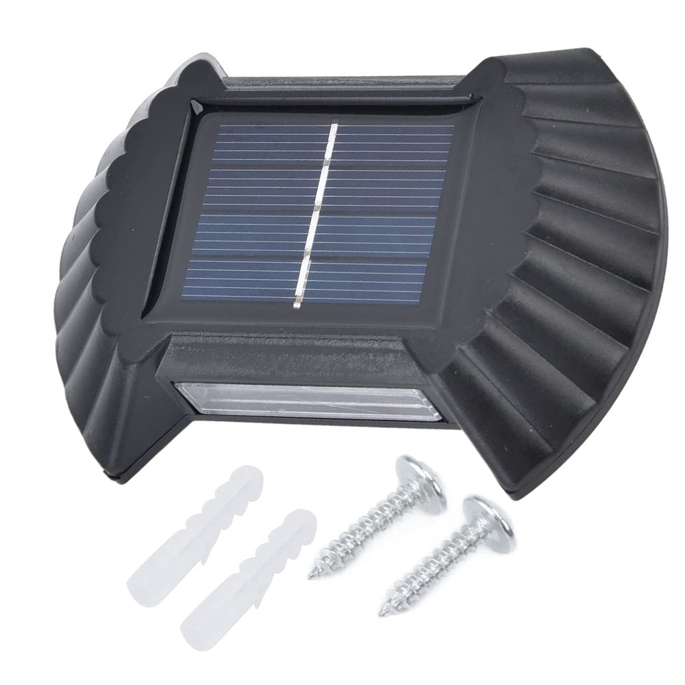 Luminaria Solar Parede Arandela Balizador Led Kit 4 Und Luz Decorativa Jardim Casa Quintal Seguran - 11