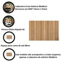 Ver imagem 3 de Cabeceira para Cama Box com Efeito Ripado 3d Cross Solteiro 90x60cm Freijó - Movelove