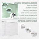 Ver imagem 4 de Persiana Horizontal Blackout Larg 1,40x1,40 Alt:Bronze