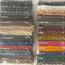 10 Metros Cordão Nylon para Rodapés e Carpete - Cor Azul - 9