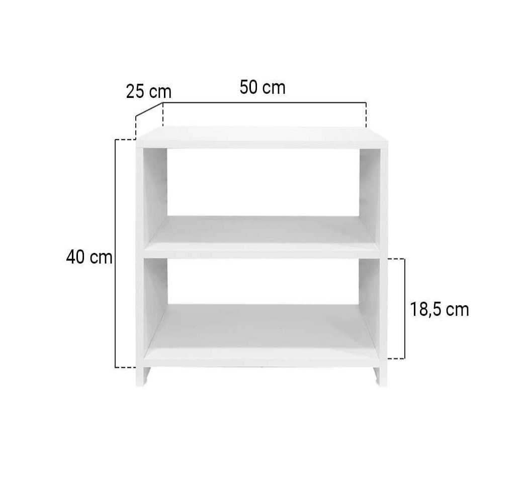 Sapateira Multiuso Compacta Mdf Cor Branca - 2