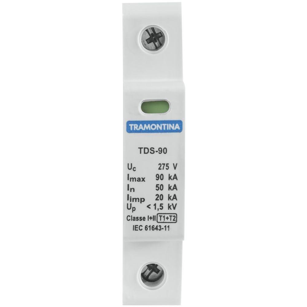 Dispositivo de Proteção contra Surtos Tramontina Tds 1 P 90 Ka 275 V Classe I e Ii - 2