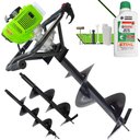 Ver imagem 5 de Perfurador de Solo Menegotti Mps52 C/ Brocas + Brocas 80x20cm 80x25cm 80x30cm + Óleo Stihl