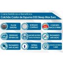 Ver imagem 2 de Colchão Solteiro Castor Espuma D33 Sleep Max Pillow (88x188x25) -