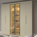 Ver mais imagens de Guarda-Roupa Casal com 6 Portas com 2 Portas Reflecta com Pés com LED 100% MDF Império