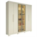Ver imagem 4 de Guarda-Roupa Casal com 6 Portas com 2 Portas Reflecta com Pés com LED 100% MDF Império