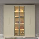 Ver imagem 7 de Guarda-Roupa Casal com 6 Portas com 2 Portas Reflecta com Pés com LED 100% MDF Império