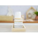 Ver mais imagens de Kit Higiene Porcelana Bebê Maternidade Poá Cinza Unissex Bancada K066