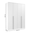 Ver imagem 3 de Guarda-Roupa de Bebê 4 Portas Modulado Branco