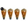 Lampadas de Led Kit 4 Multi Filamento Retro Vintage Bivolt 30w Iluminação - 3