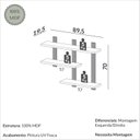 Ver imagem 3 de Nicho para Sala de Estar em MDF Industrial