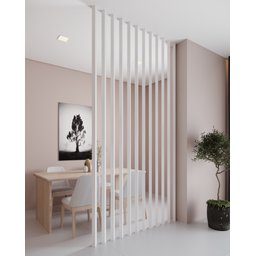 Brise Mdf Talatto 01 Unid. 274x6x4cm Larg. - Branco Tx - 2