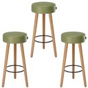 Ver imagem 1 de Kit com 3 Banqueta Londres com 3 Pés Palito - Verde