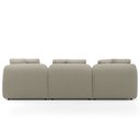 Ver imagem 6 de Sofá 3 Lugares com Chaise Direito Sala Living 248cm Arlo F04 Linho Bege - Lyam Decor