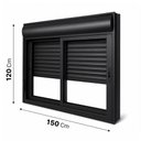 Ver imagem 3 de Janela com Persiana Integrada Automatizada Preto 150x120 cm