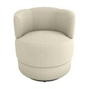 Ver imagem 2 de Poltrona Decorativa Giratória Base de Ferro Marselha Boucle Bege Matrix Boucle Bege