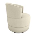 Ver imagem 3 de Poltrona Decorativa Giratória Base de Ferro Marselha Boucle Bege Matrix Boucle Bege