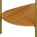 Ver imagem 3 de Mesa Lateral para Sala de Estar Orgânica Industrial 60cm Hagar D03 Freijó - Lyam Decor