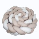Ver imagem 2 de Protetor de Trança para Mini Berço 2,80 Mts - Rosê com Branco