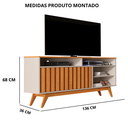Ver imagem 5 de Rack para TV até 50 Polegadas com Prateleira Turin 1,36 - Off White/Nature