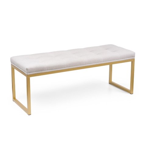 Recamier Confort Tam Queen 160 cm Base Dourada Várias Cores - Datelli Design