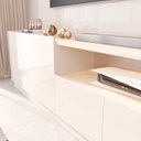 Ver imagem 7 de Rack com Painel para TV até 75 Polegadas 100% MDF 187cmx219cm Vitoria Regia Yescasa