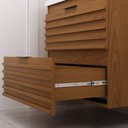 Ver imagem 4 de Gabinete para Banheiro Freijó Isa com Bancada de Mármore Sintético Branco 66 cm