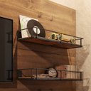 Ver imagem 5 de Prateleira 20x60cm Estrutura em Aço MDF Rústico Ds Artefatos
