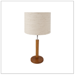 Abajur Sofia para Quarto Cúpula Tecido de Linho - 1