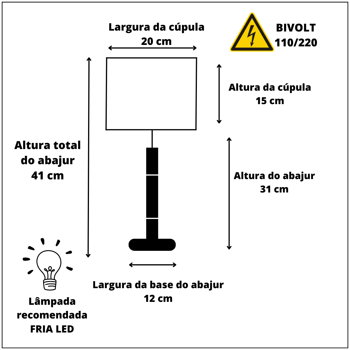 Abajur Sofia para Quarto Cúpula Tecido de Linho - 3