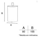 Ver imagem 2 de Porta Cotonete - Redondo - Cromado
