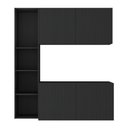 Ver imagem 6 de Armário de Cozinha Compacta com Balcão Linea Fit 4 Portas Multimóveis Mp2218 Preto